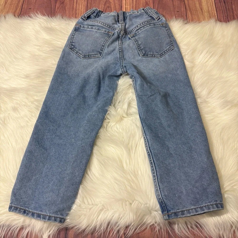 Old Navy High-Rise Slouchy Straight Light Wash Jeans - Girls Size 6